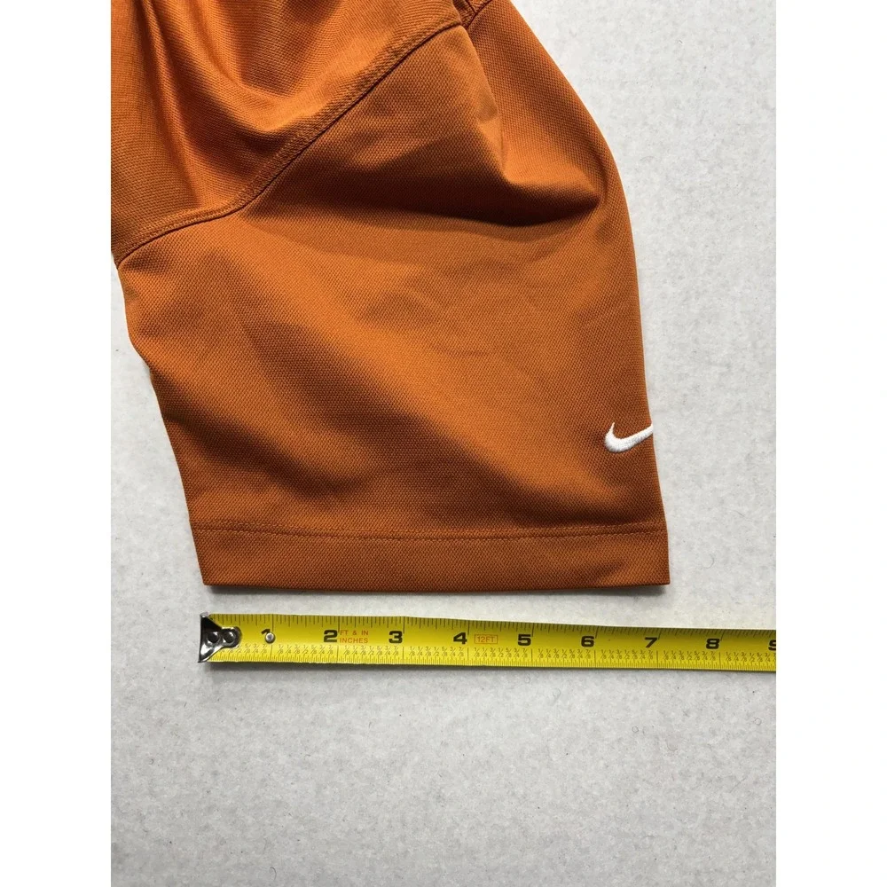 Nike Dri-FIT Golf Polo Shirt Mens Large Orange ETX Logo Short Sleeve Performance